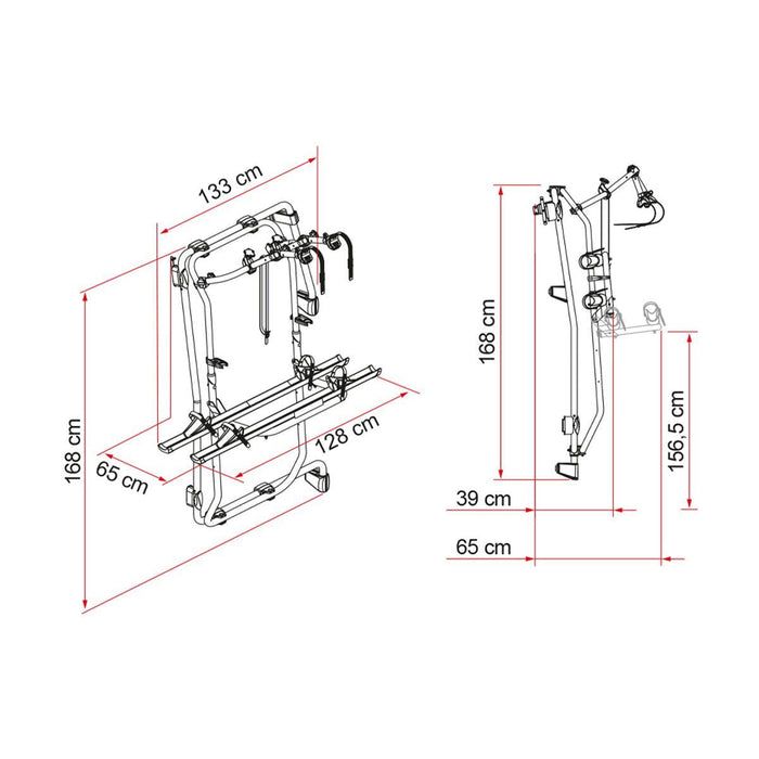 Fiamma Carry-Bike Frame Sprinter E-Bike Aluminium