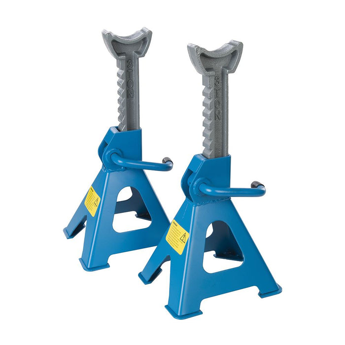 Silverline 3 Ton Tonne Ratchet Action Axle Stand Stands 3Yr Warranty 763620