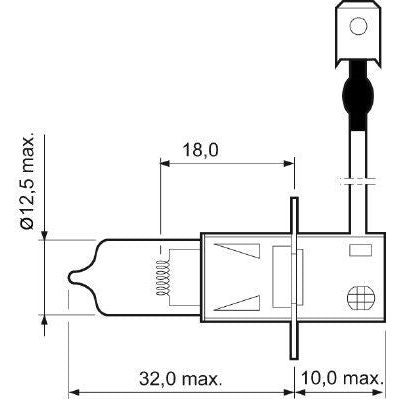 Genuine Valeo fits H3 Bulb Cardboard Essential Valeo  - Dynamic Drive