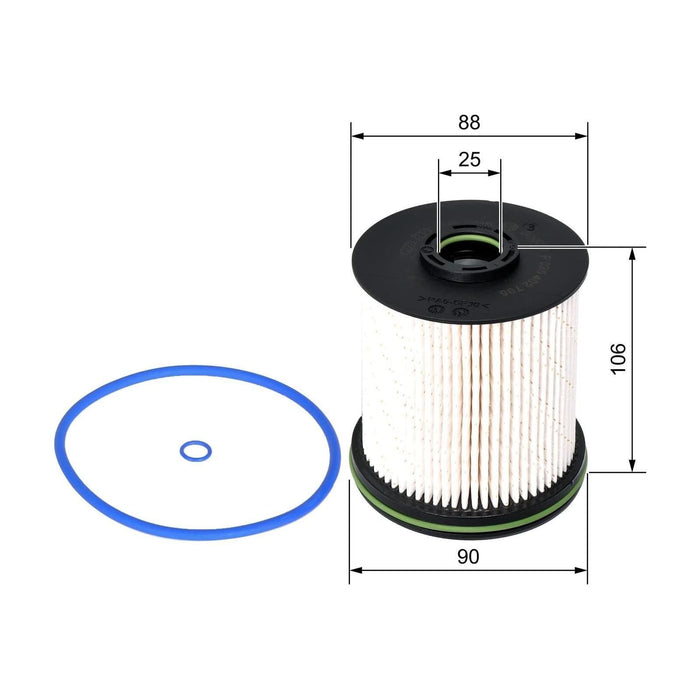 Genuine Bosch Car Fuel Filter N2795 fits Vauxhall Astra CDTi - 1.6 - 15- F026402