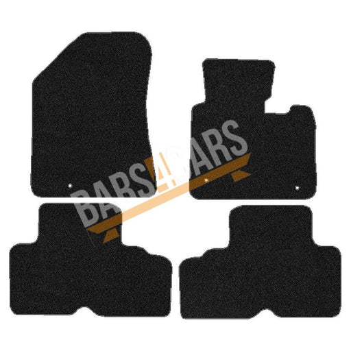 Fully Tailored Black Carpet Car Mats for Kia Carens 13> Set of 3 With 3 Clips UKB4C  - Dynamic Drive