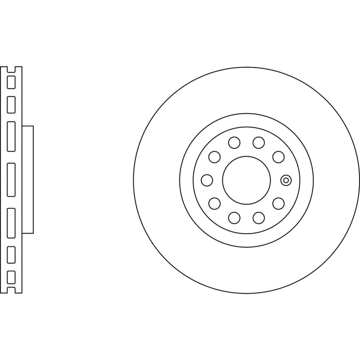 Genuine APEC Front Brake Discs & Pads Set Vented for Audi Allroad