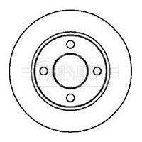 Genuine Borg & Beck Brake Disc Pair fits Audi 8090100CoupeRear 82 BBD4134 Borg & Beck  - Dynamic Drive