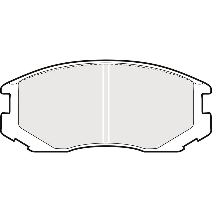 Genuine APEC Front Brake Discs & Pads Set Vented for Mitsubishi Colt