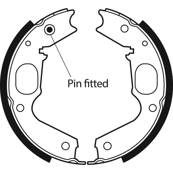 Apec Brake Shoe H/R Fits Mitsubishi Challenger Delica Pajero Sport Shogun