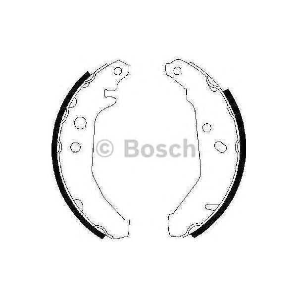 Genuine Bosch Brake Shoe Bs489 fits Ford Fiesta - 1.1 - 89-95 0986487228