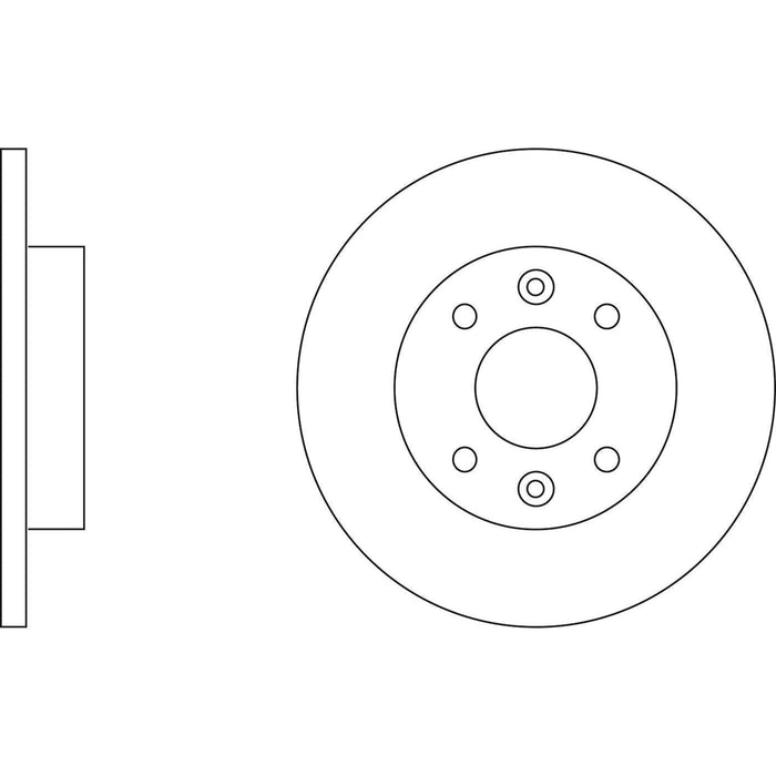 Apec Brake Disc Front Fits Dacia Logan Sandero Renault Clio Extra Megane R11 R19