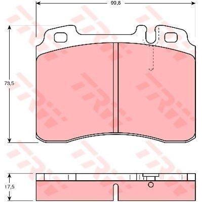 Genuine TRW Brake Pads (Front) (R90) GDB962