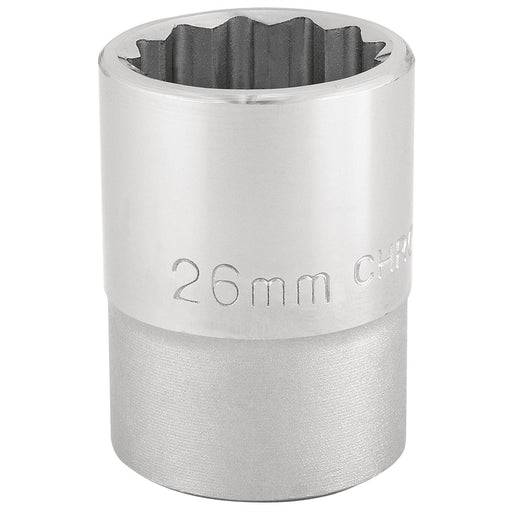 Draper 12 Point Socket, 3/4" Sq. Dr., 26mm 16694 Draper  - Dynamic Drive