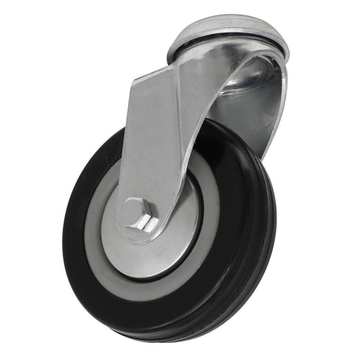 Sealey Castor Wheel Bolt Hole Swivel100mm SCW1100SB Sealey  - Dynamic Drive