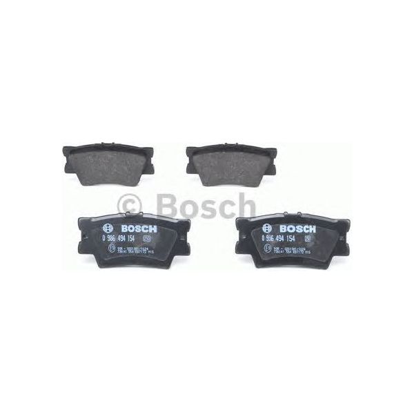 Genuine Bosch Brake Pad Set Bp1065 fits Toyota RAV 4 D4d - 2.2 - 06-12 098649415