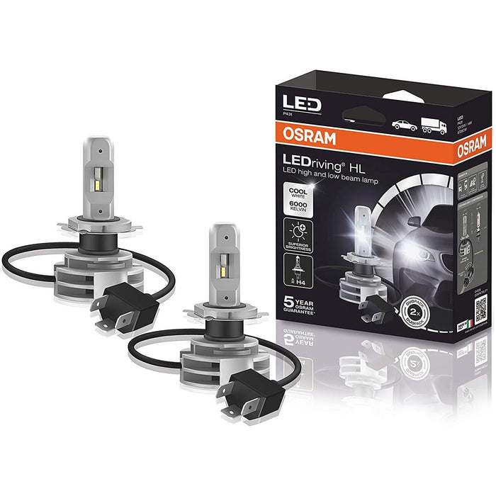 2x H4 LED OSRAM LEDriving HL GEN2 (Next Generation) 6000K Bulbs 9726CW Osram  - Dynamic Drive