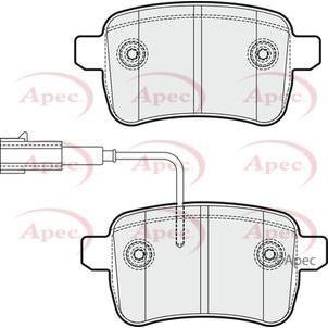 Apec Brake Pads Rear Fits Alfa Romeo Giulietta