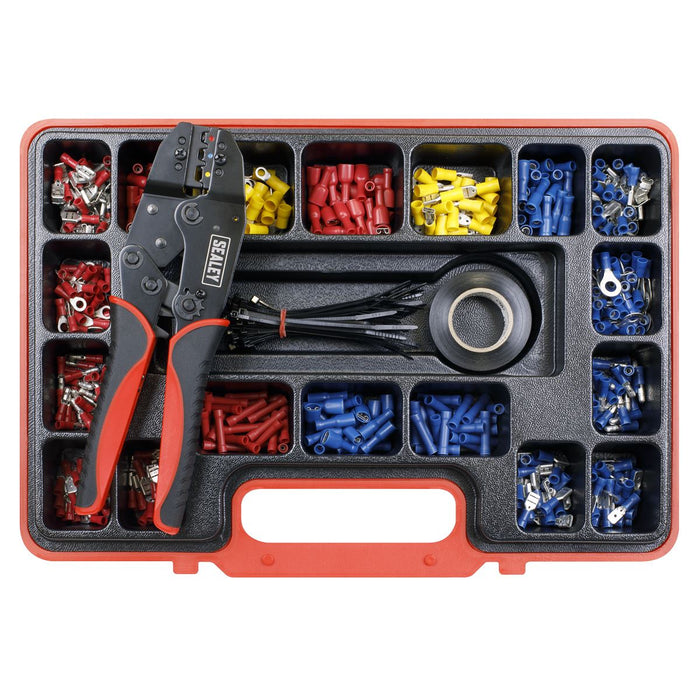 RATCHET CRIMPING TOOL KIT 552PC Sealey  - Dynamic Drive