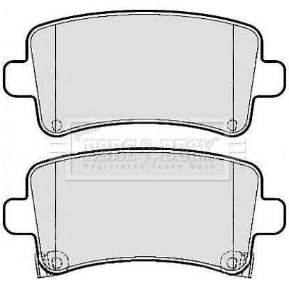 Genuine Borg & Beck Rear Brake Pads fits OpelVauxhall Insignia 09 BBP2120 Borg & Beck  - Dynamic Drive