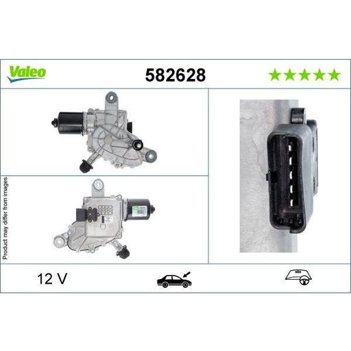 Valeo Wiper Motor 582628 Automotive Part fits Citroen C4 Picasso Valeo  - Dynamic Drive