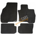 White Trim Tailored Rubber Car Mats for Alfa Romeo Mito 08 ON Set of 4 With 4 Clips UKB4C  - Dynamic Drive