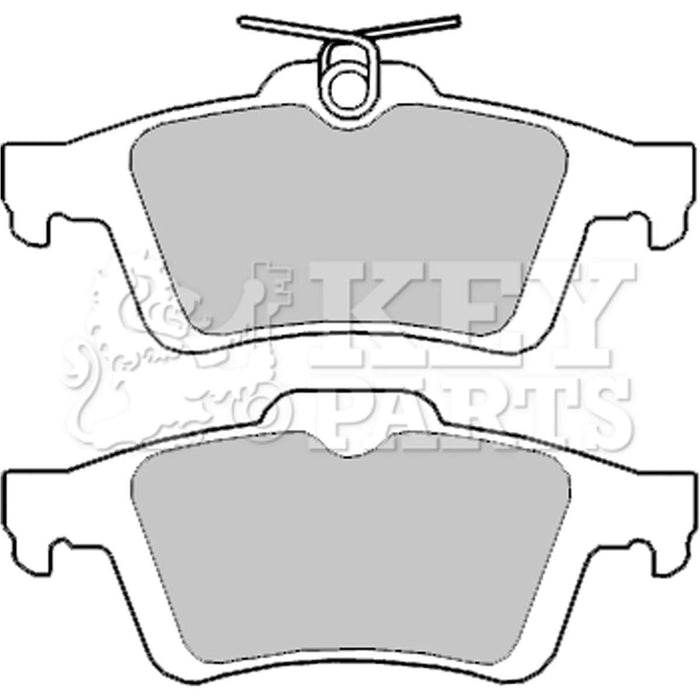 Genuine Key Parts KBP2403 Rear Brake Pads (Ate-Teves)