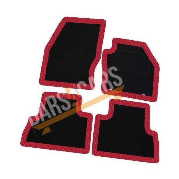 Fully Tailored Red Trim Carpet Mats Ford C-Max 11-13 Set of 4 With 2 Clips UKB4C  - Dynamic Drive