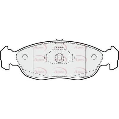 Apec Brake Pads Front Fits Citroen Saxo Peugeot 106 306 Apec  - Dynamic Drive