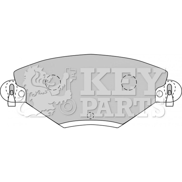 Genuine Key Parts KBP1722 Front Brake Pads-Includes Wear Indicators (Bosch) Key Parts  - Dynamic Drive