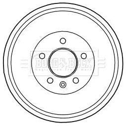 Genuine Borg & Beck Brake Drum fits LDV Maxus 0105 BBR7216 Borg & Beck  - Dynamic Drive