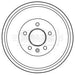 Genuine Borg & Beck Brake Drum fits LDV Maxus 0105 BBR7216 Borg & Beck  - Dynamic Drive