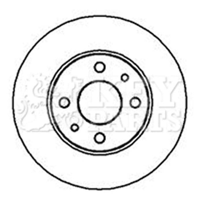 Genuine Key Parts KBD4001 Brake Disc Pair (Rear)