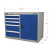 Sealey Industrial Cabinet/Workstation 5 Drawer & 1 Shelf Locker API1103B Sealey  - Dynamic Drive