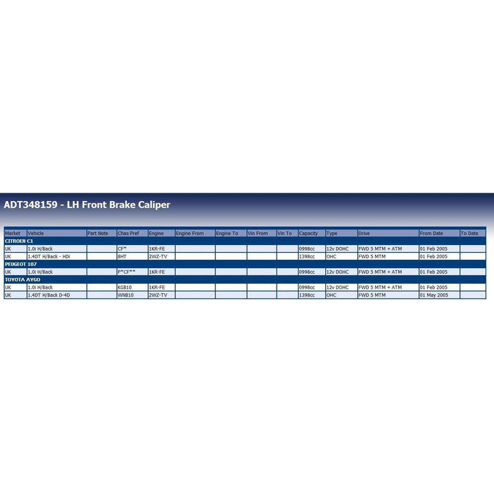 Blue Print ADT348159 Brake Caliper