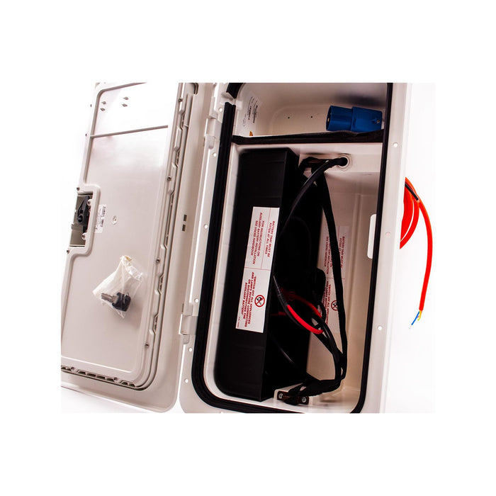 Door Locker  & Battery Box System Caravan Motorhome Conversion White NBBS PLS  - Dynamic Drive