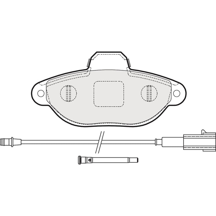 Apec Brake Pads Front Fits Fiat 500