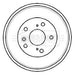 Genuine Borg & Beck Brake Drum fits Toyota Rav4 SXA1011 894 BBR7181 Borg & Beck  - Dynamic Drive