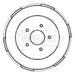 Genuine Borg & Beck Brake Drum fits Ford Transit RWD Single 00 BBR7186 Borg & Beck  - Dynamic Drive