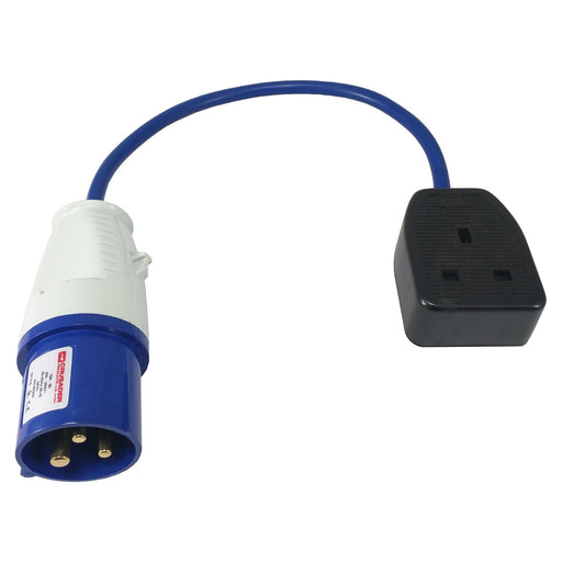 Mains Hook Up Uk Socket Conversion Adapter Lead Camping Motorhome Boat Caravan Crusader  - Dynamic Drive