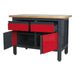 Sealey Workstation with 2 Drawers & 2 Cupboards AP1372A Sealey  - Dynamic Drive