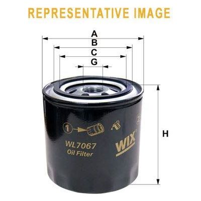 Genuine WIX Oil Filter Spin-On fits Mazda CX5 - 2.2 - 12-17 WL7516 Wix Filters  - Dynamic Drive