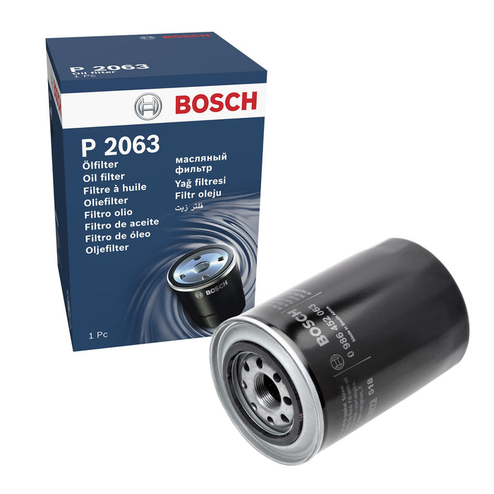 Genuine Bosch Car Oil Filter P2063 fits Mitsubishi Shogun TDiC - 2.8 - 94-00 098