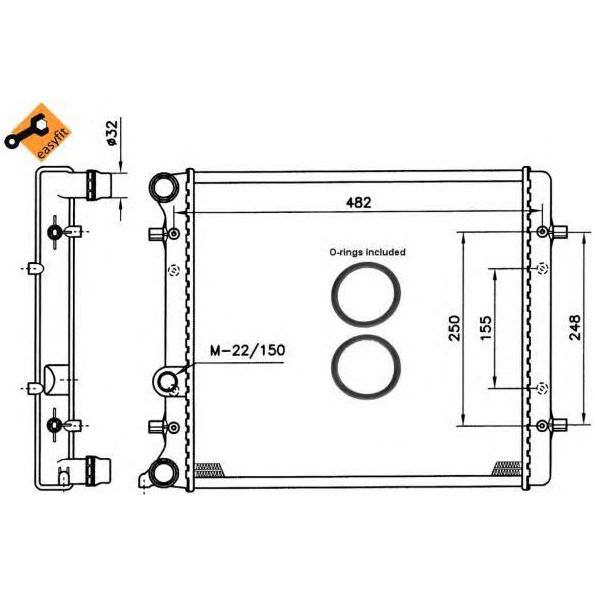 NRF Radiator 509530