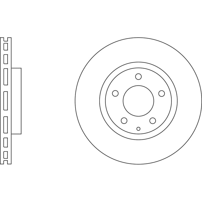 Apec Brake Disc Front Fits Mazda Mpv