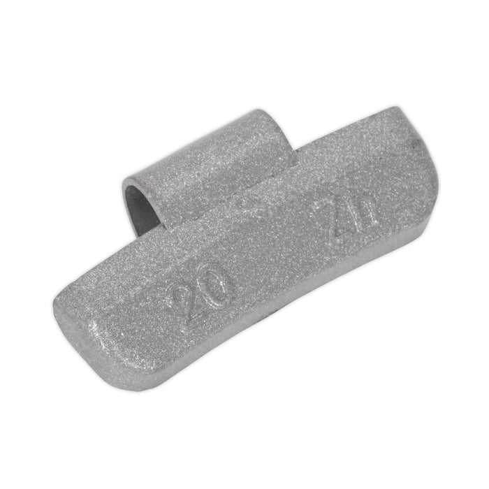 Sealey Wheel Weight 20g Hammer-On Plastic Coated Zinc for Alloy Wheels Pack of 1