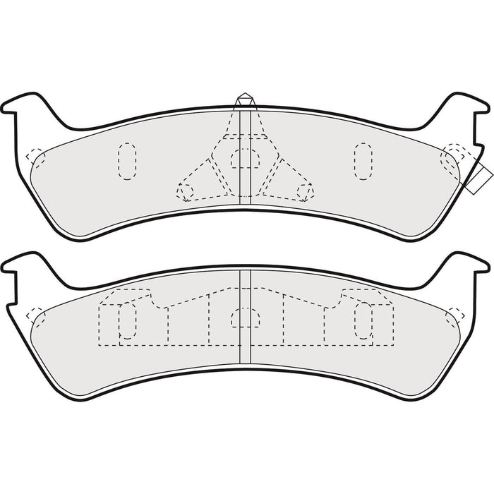 Genuine APEC Rear Brake Discs & Pads Set Solid for Ford Explorer