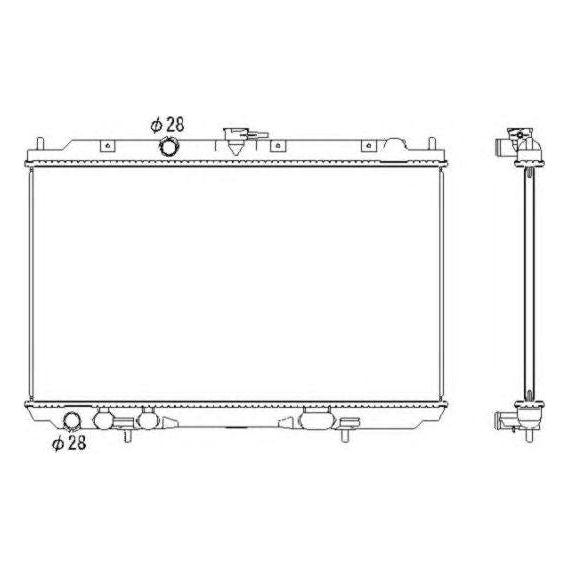 NRF Radiator 53435 NRF  - Dynamic Drive