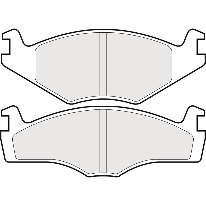 Genuine APEC Front Brake Discs & Pads Set Solid for VW Polo