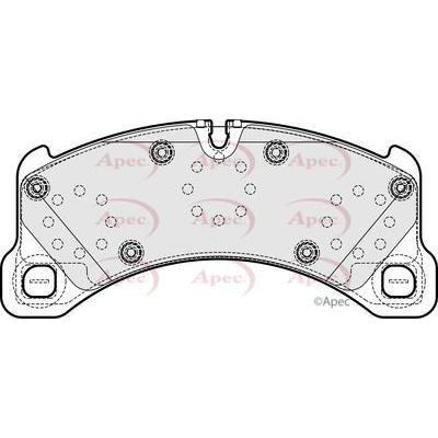 Apec Brake Pads Front Fits Porsche Cayenne Macan Panamera