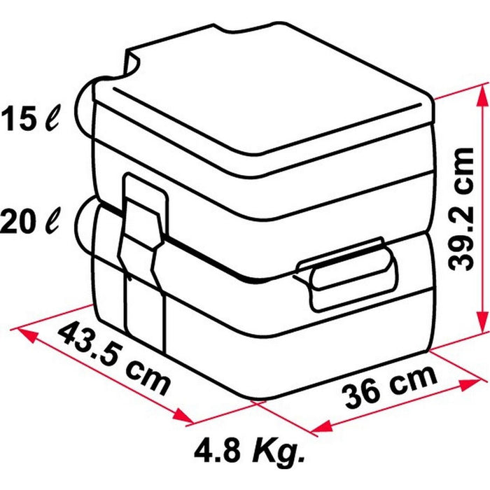 Fiamma Bi Pot 39 Toilet for Caravans and Motorhomes