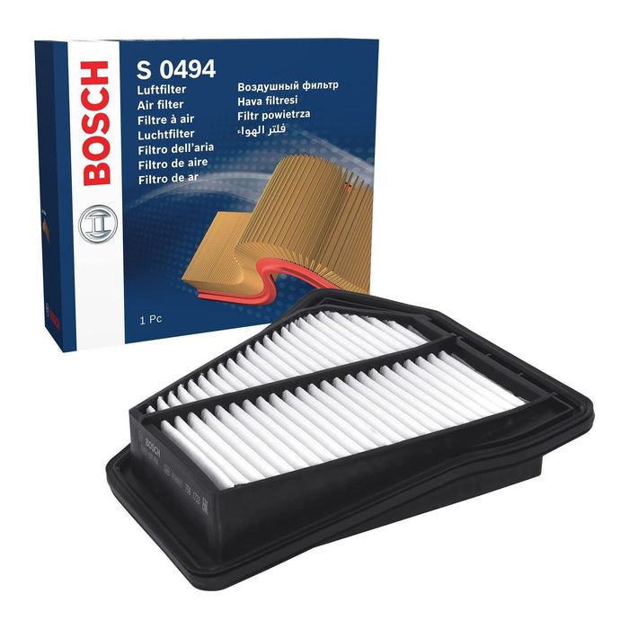 Genuine Bosch Car Air Filter S0494 fits Honda CR-V i-DTEC - 2.2 - 09-14 F0264004