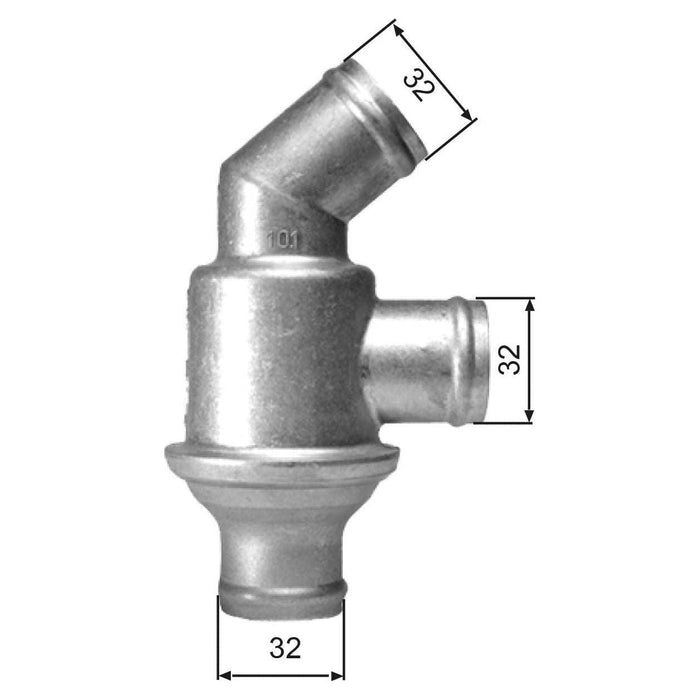 Gates Thermostat fits BMW 3 316 - 1.8 - 82-88 TH01782