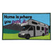 Motorhome Home Is Where You Park It Indoor Door Mat Washable 40 x 70cm C0051N Quest  - Dynamic Drive