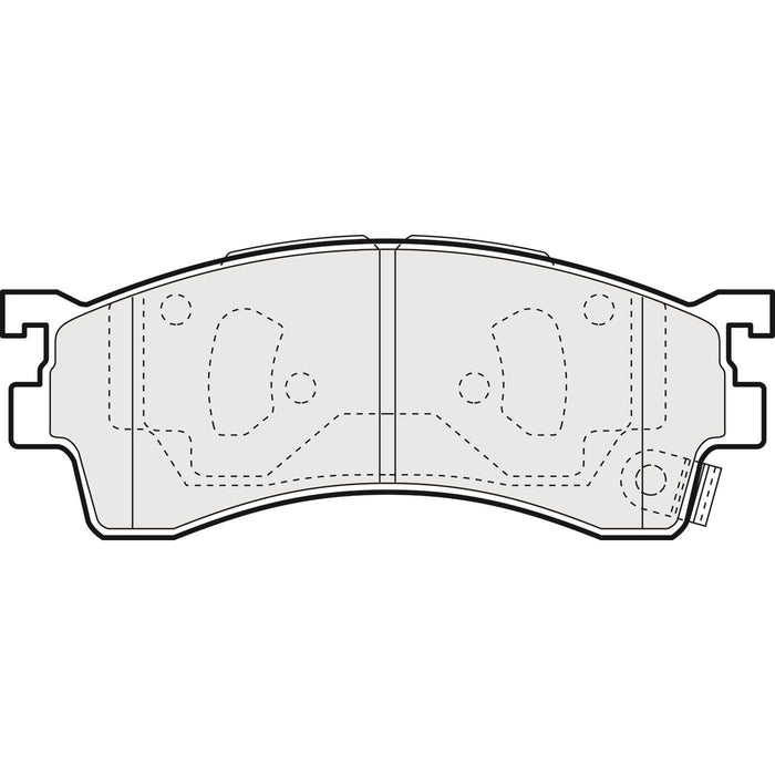 Apec Brake Pads Front Fits Mazda 323 626 Capella Familia Mx6 Premacy